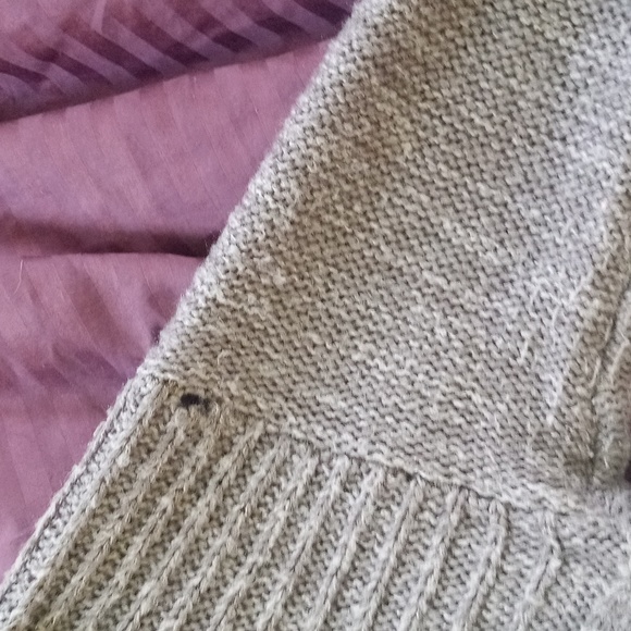 Grey cabled sweater /sweater dress. Long as a sweater.. - Picture 4 of 4